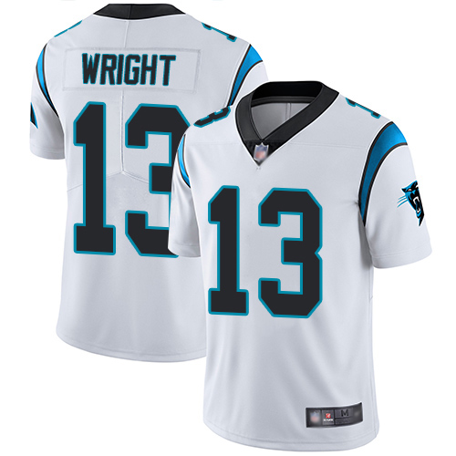 Carolina Panthers Limited White Men Jarius Wright Road Jersey NFL Football #13 Vapor Untouchable->youth nfl jersey->Youth Jersey